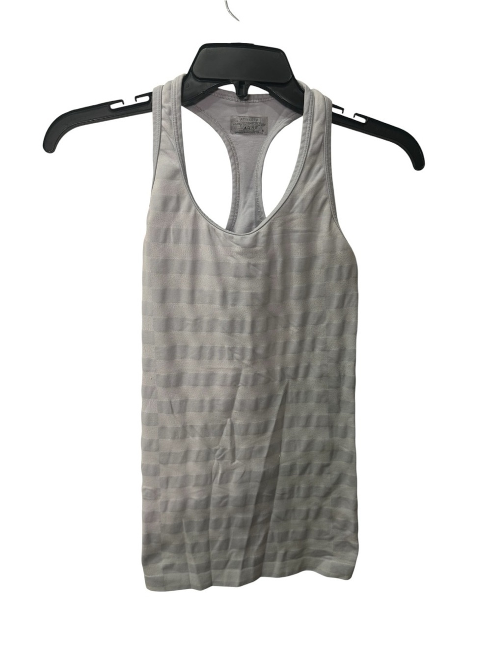 Athleta Chi Ombre racerback tank top in a Moon Gray color size S